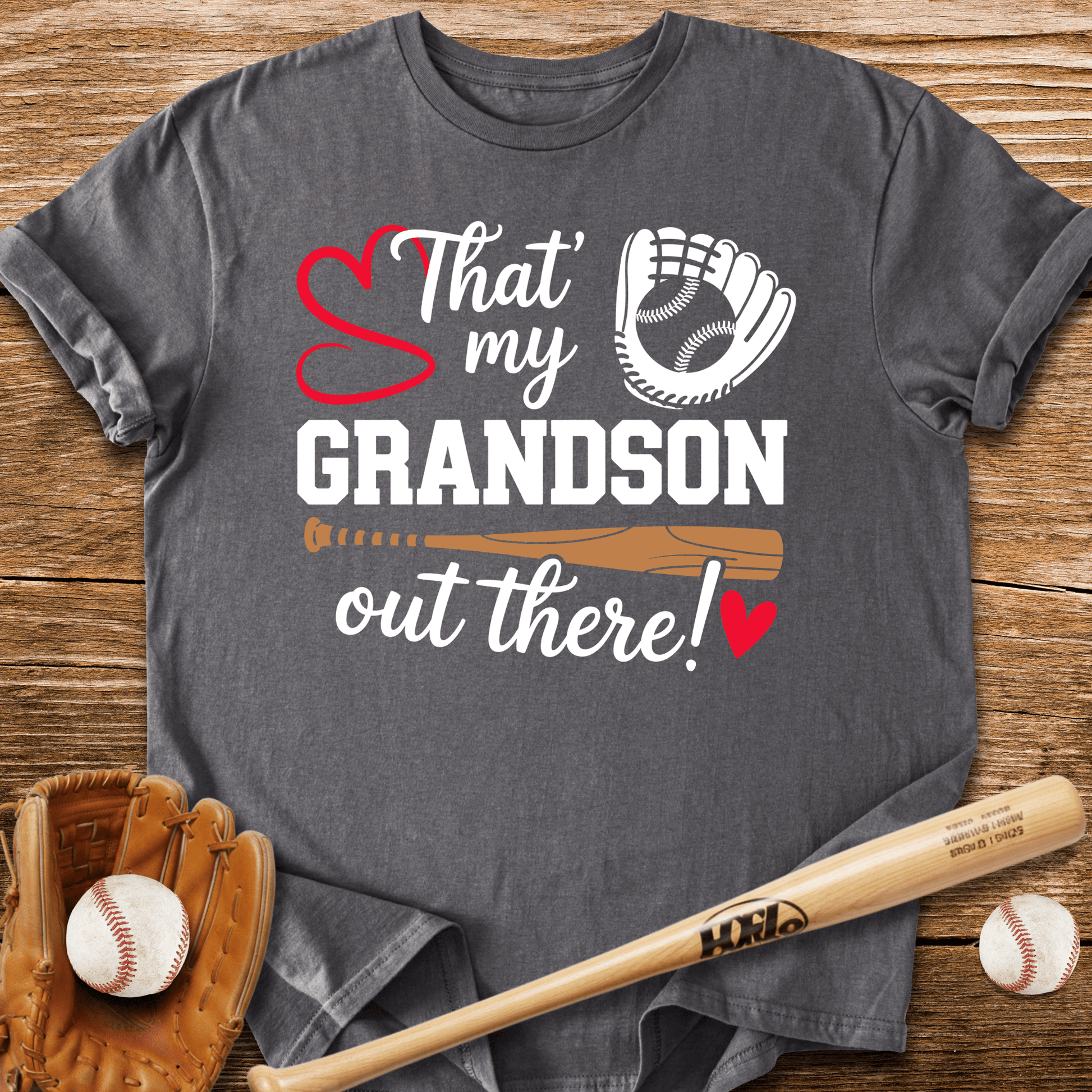 That's My Grandson Out There T-Shirt - HomeRun PrintsT-Shirt