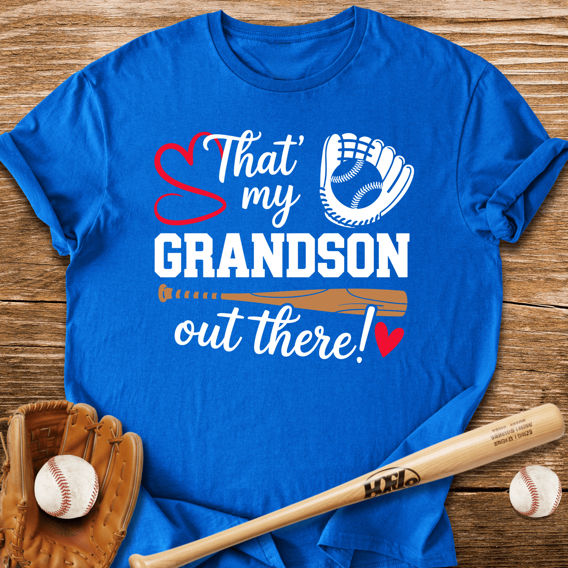 That's My Grandson Out There T-Shirt - HomeRun PrintsT-Shirt