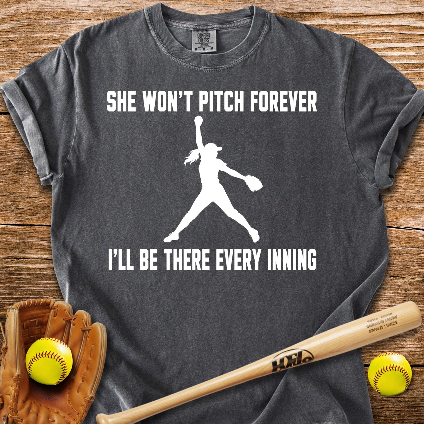 There Every Inning T-Shirt - HomeRun PrintsComfort Colors