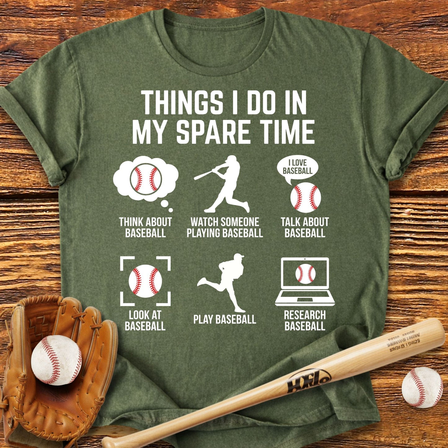 Things I Do Baseball T-Shirt - HomeRun PrintsT-Shirt