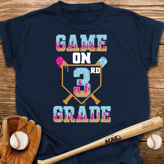 Third Grade Game On Kids T-shirt - HomeRun PrintsKids clothes