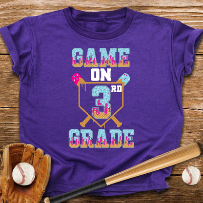 Third Grade Game On Youth Tee - HomeRun PrintsKids clothes