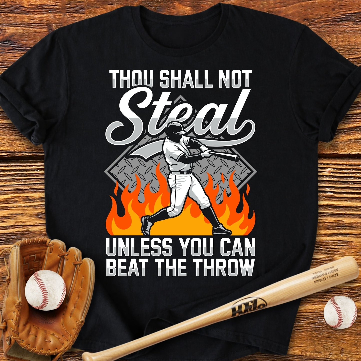 Thou Shall Not Steal T-Shirt - HomeRun PrintsT-Shirt