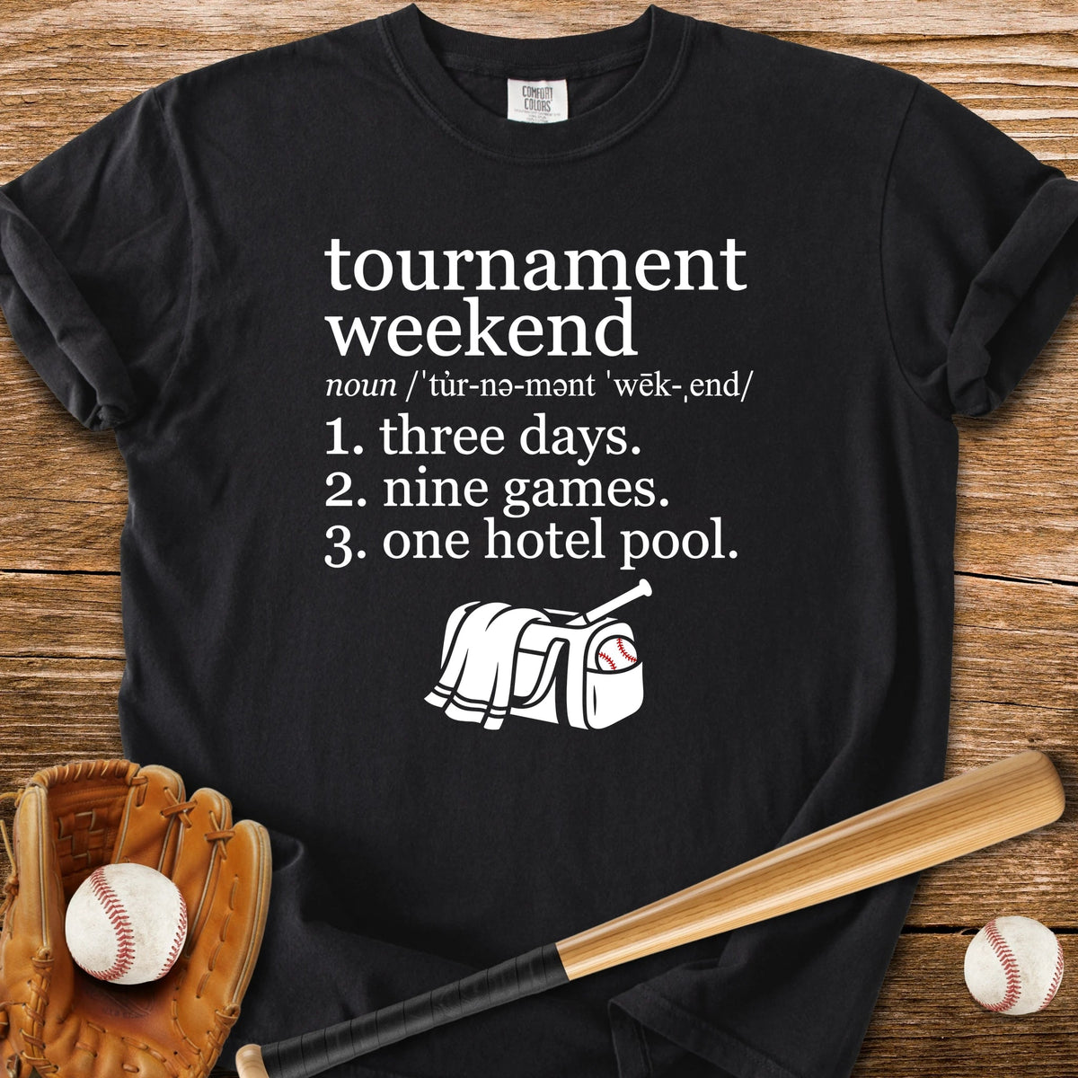 Three Days Nine Games - HomeRun PrintsComfort Colors