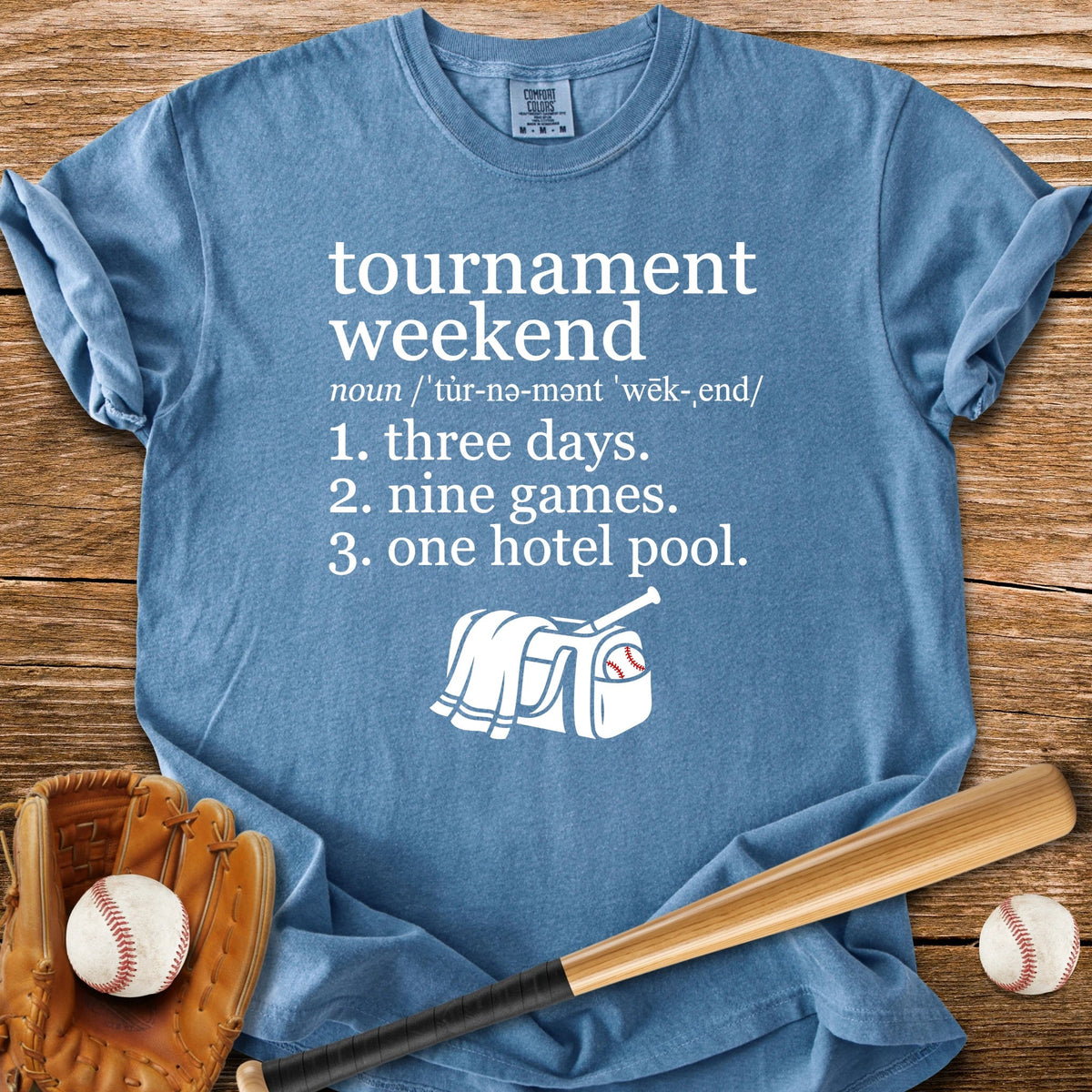 Three Days Nine Games - HomeRun PrintsComfort Colors