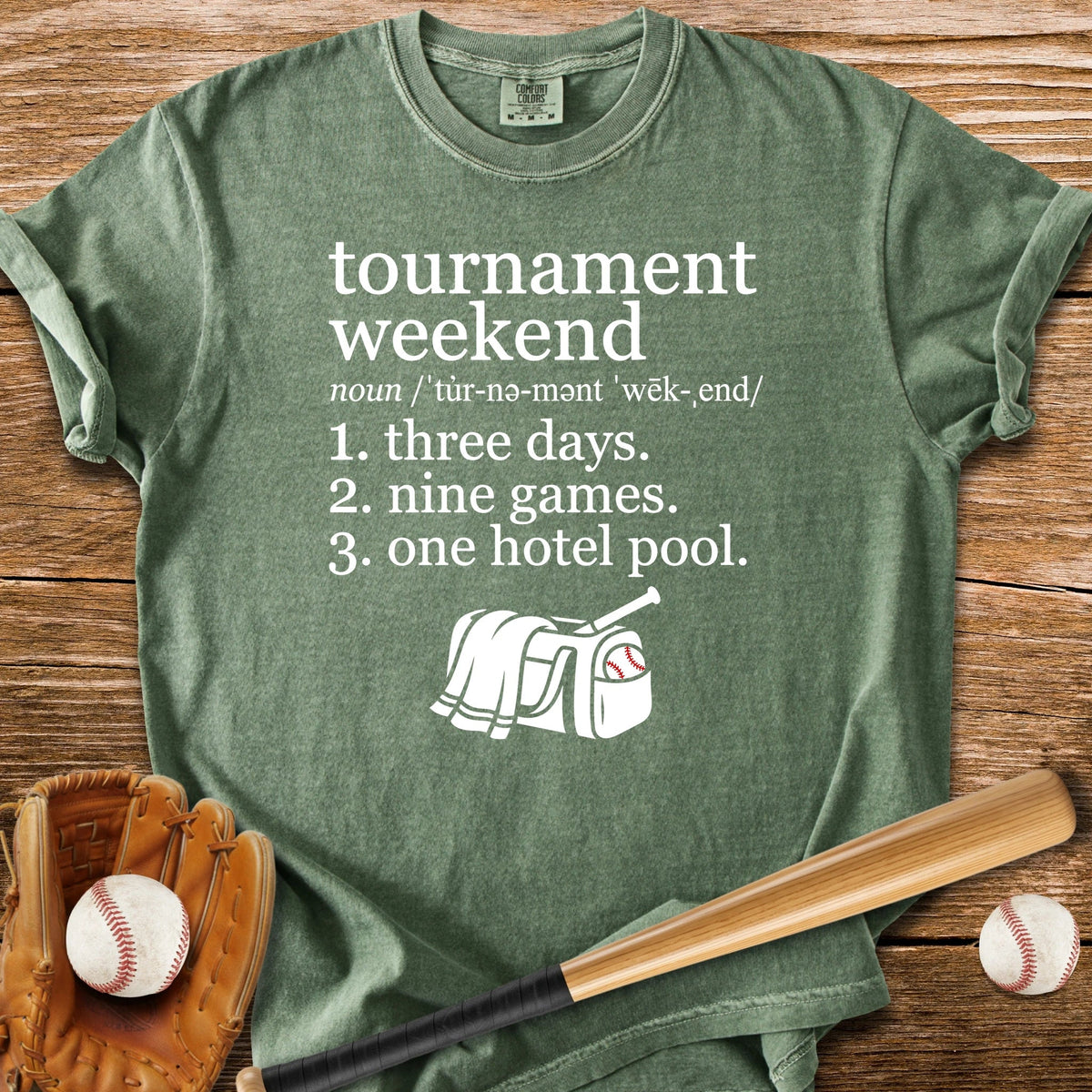 Three Days Nine Games - HomeRun PrintsComfort Colors