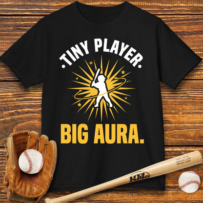 Tiny Player Big Aura Kids T-shirt - HomeRun PrintsKids clothes