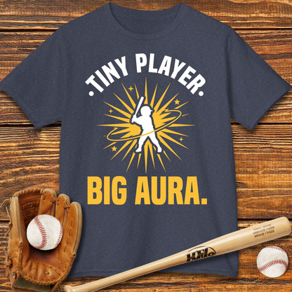 Tiny Player Big Aura Kids T-shirt - HomeRun PrintsKids clothes
