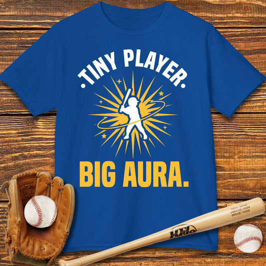 Tiny Player Big Aura Kids T-shirt - HomeRun PrintsKids clothes