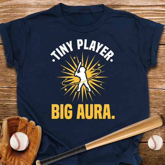 Tiny Player Big Aura Youth Tee - HomeRun PrintsKids clothes