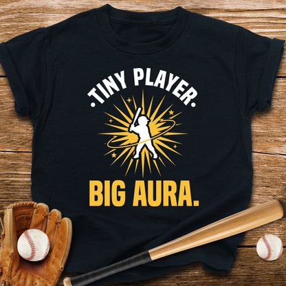 Tiny Player Big Aura Youth Tee - HomeRun PrintsKids clothes