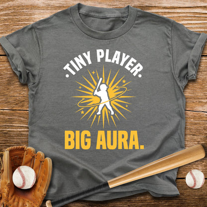 Tiny Player Big Aura Youth Tee - HomeRun PrintsKids clothes