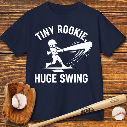 Tiny Rookie Huge Swing Kids T-shirt - HomeRun PrintsKids clothes
