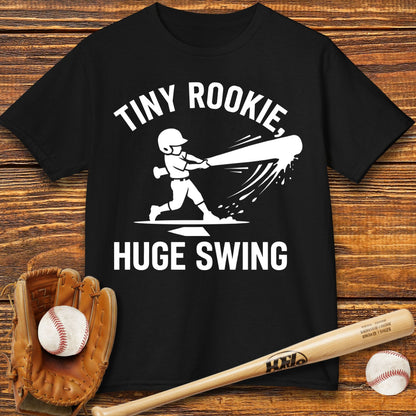 Tiny Rookie Huge Swing Kids T-shirt - HomeRun PrintsKids clothes