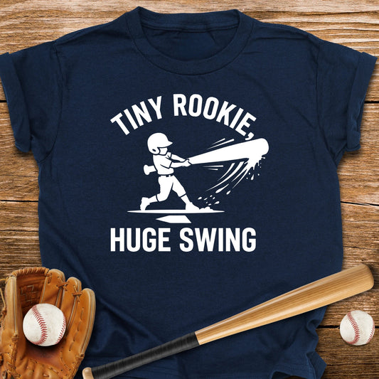 Tiny Rookie Huge Swing Youth Tee - HomeRun PrintsKids clothes