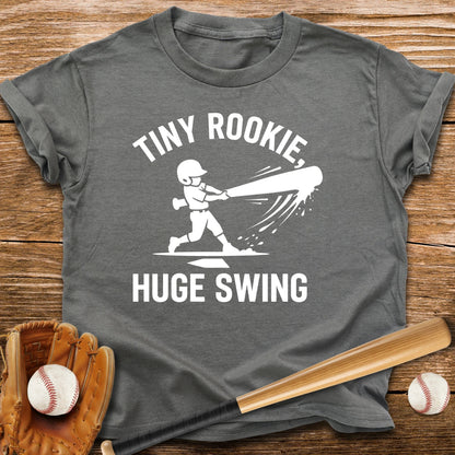 Tiny Rookie Huge Swing Youth Tee - HomeRun PrintsKids clothes