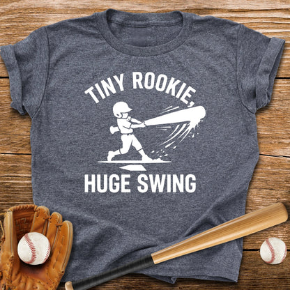 Tiny Rookie Huge Swing Youth Tee - HomeRun PrintsKids clothes