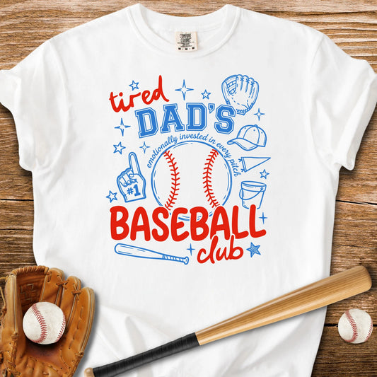 Tired Dad's Baseball Club - HomeRun PrintsComfort Colors