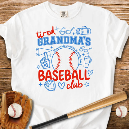 Tired Grandma's Baseball Club - HomeRun PrintsComfort Colors