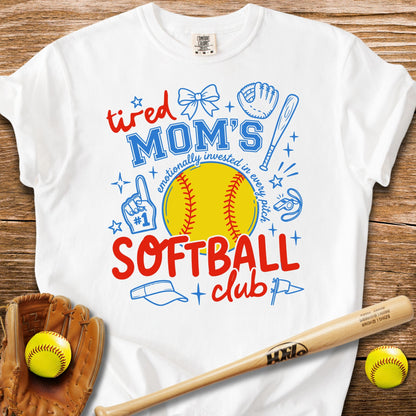 Tired Softball Mom - HomeRun PrintsComfort Colors