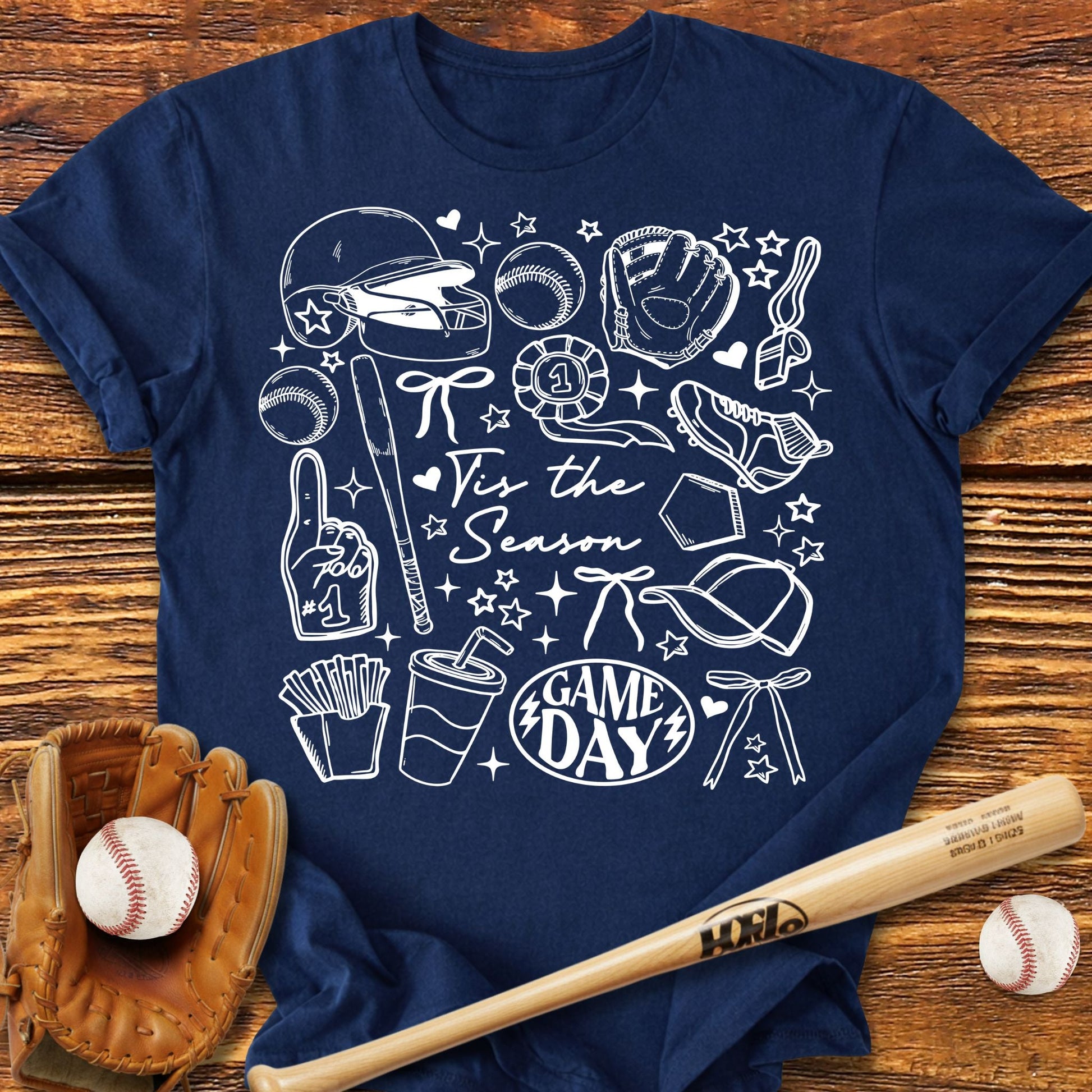Tis The Season Baseball T-shirt - HomeRun PrintsT-Shirt
