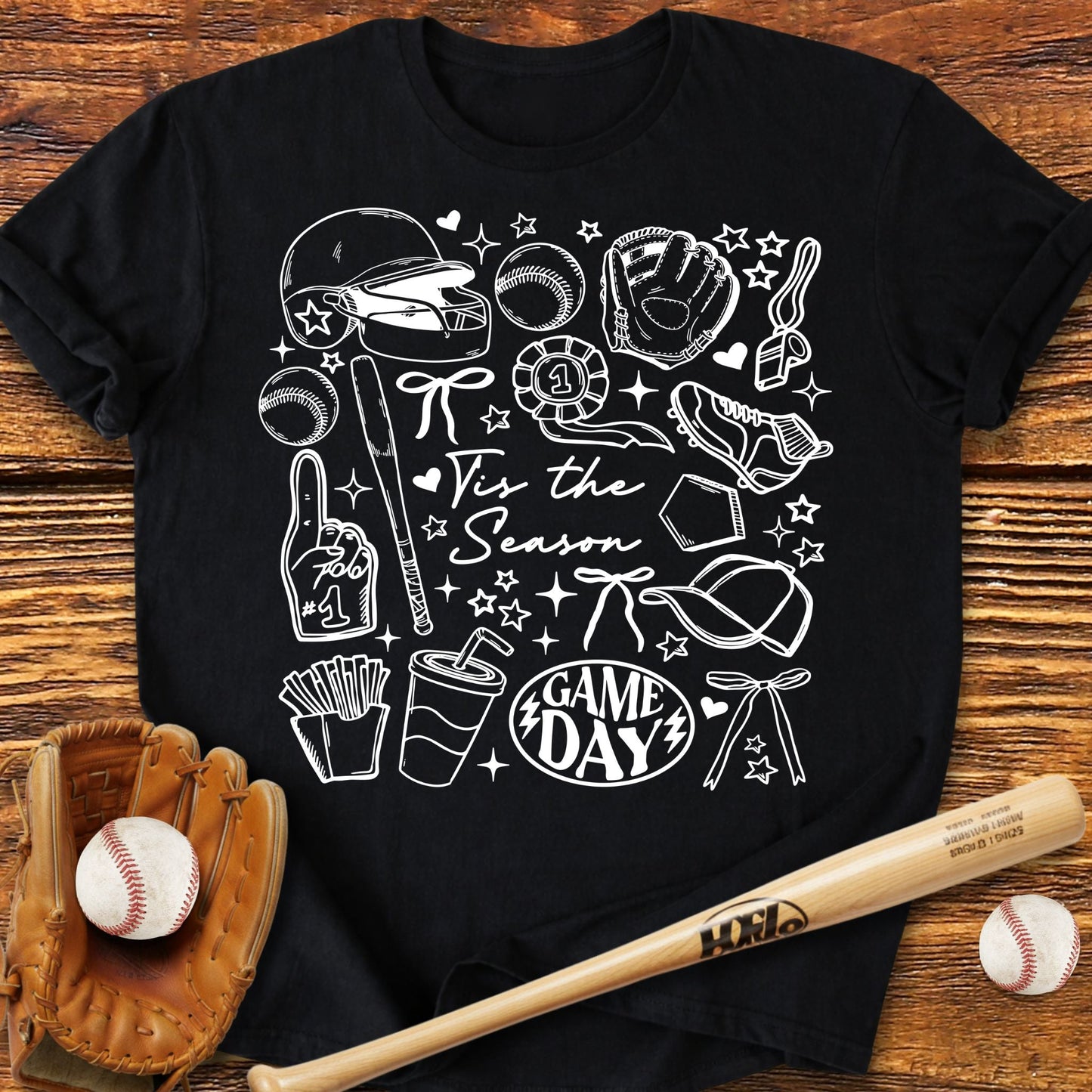 Tis The Season Baseball T-shirt - HomeRun PrintsT-Shirt