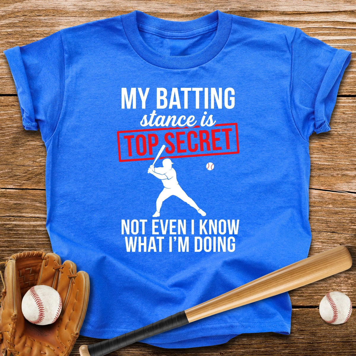 Top Secret Batting Stance Youth Tee - HomeRun PrintsKids clothes