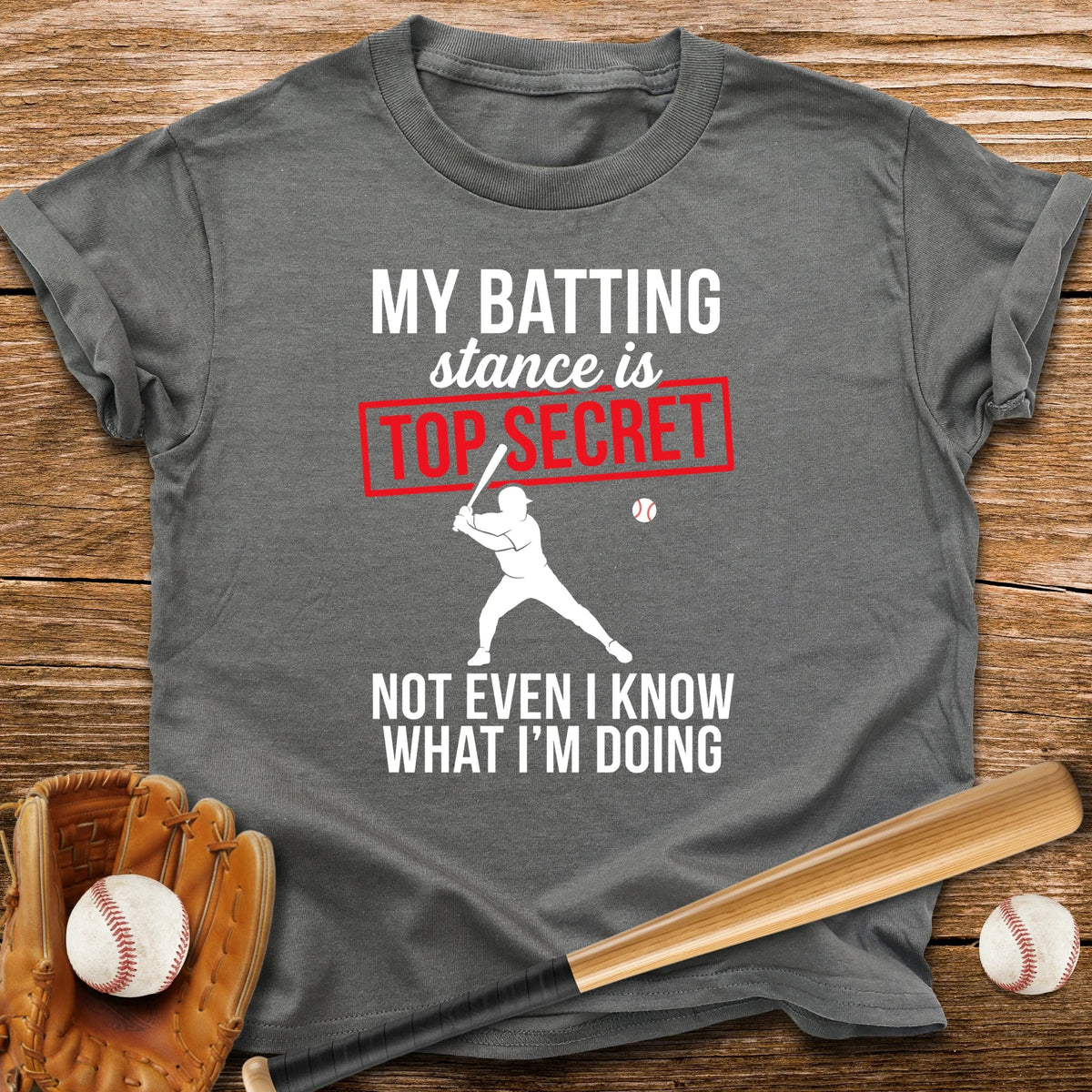 Top Secret Batting Stance Youth Tee - HomeRun PrintsKids clothes