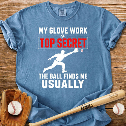 Top Secret Glove Work T-Shirt - HomeRun PrintsComfort Colors