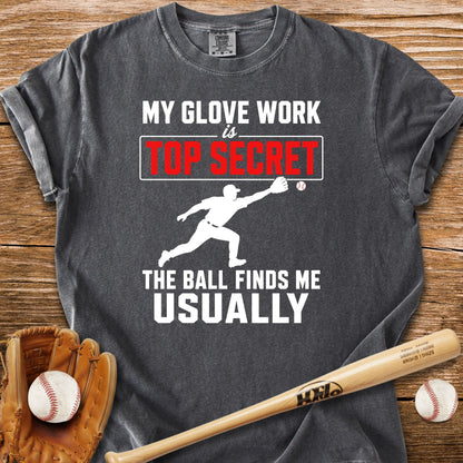 Top Secret Glove Work T-Shirt - HomeRun PrintsComfort Colors