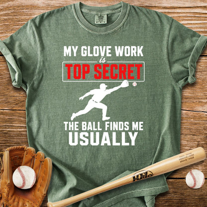 Top Secret Glove Work T-Shirt - HomeRun PrintsComfort Colors