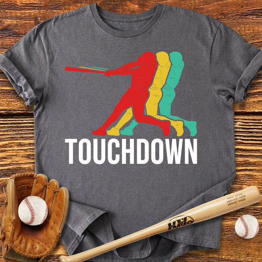 Touchdown Baseball Adult T-Shirt - HomeRun PrintsT-Shirt