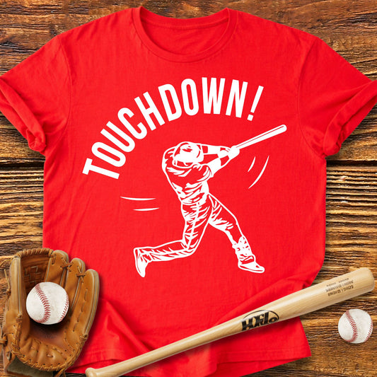 Touchdown Baseball Adult T-Shirt - HomeRun PrintsT-Shirt