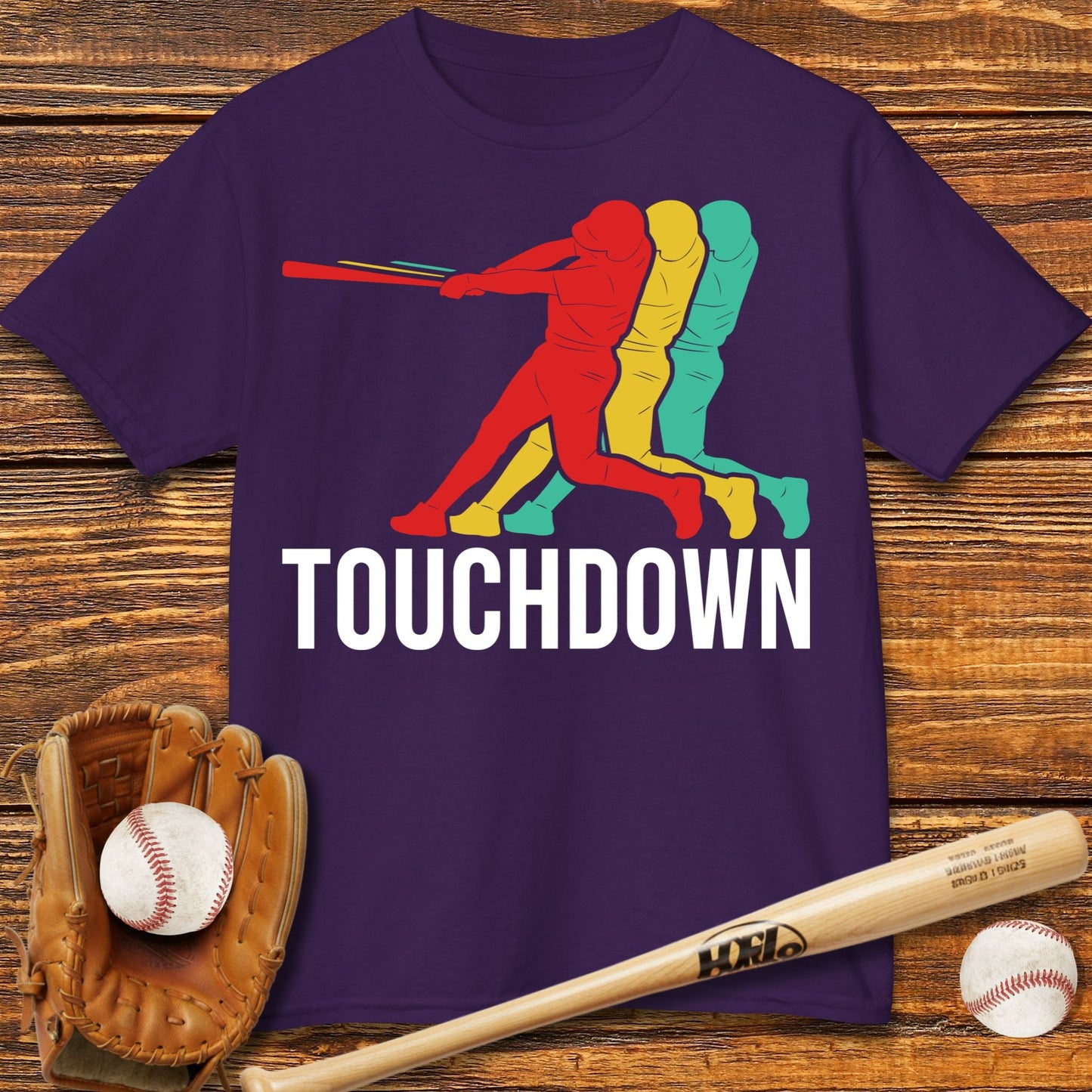 Touchdown Baseball Kids T-shirt - HomeRun PrintsKids clothes