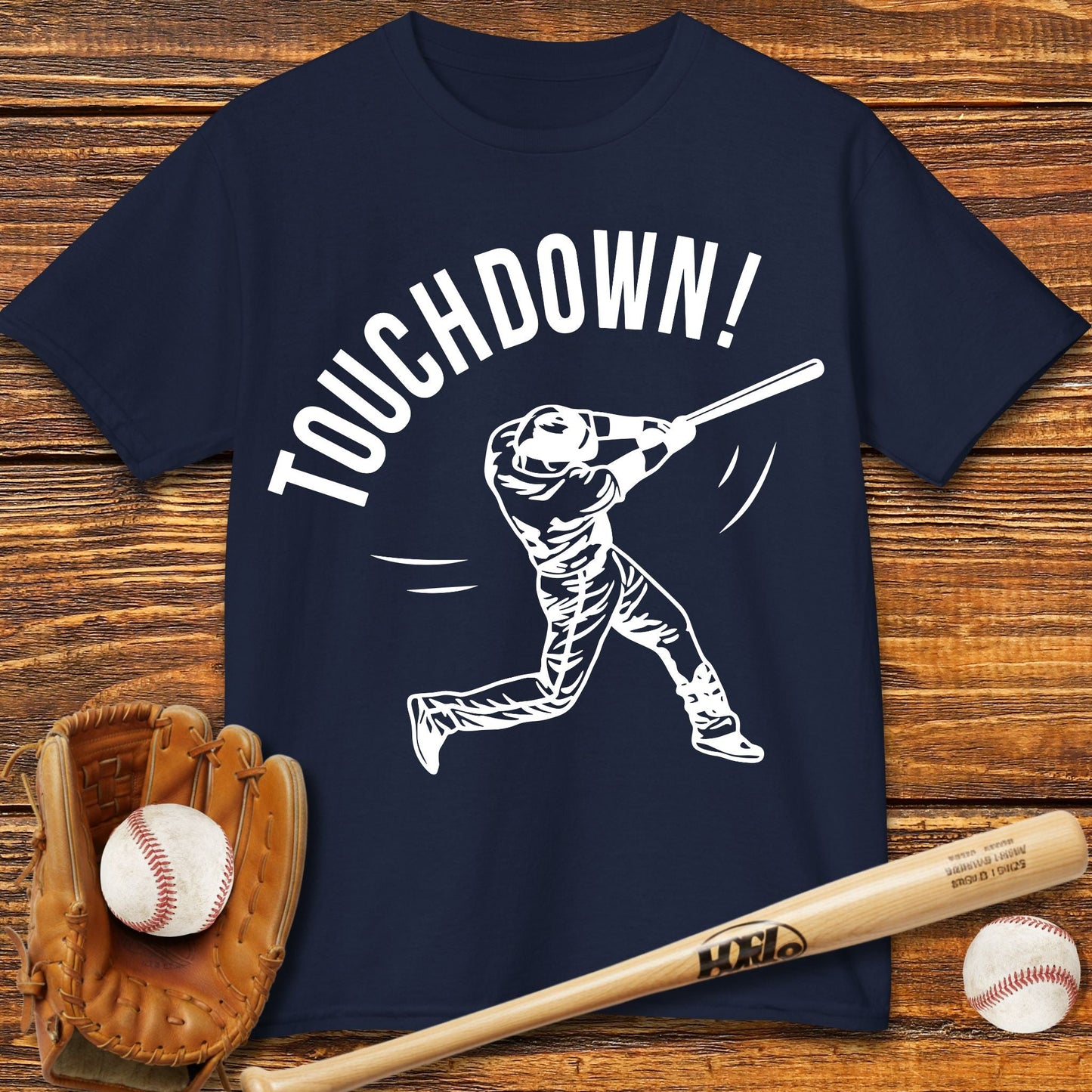 Touchdown Baseball Kids T-shirt - HomeRun PrintsKids clothes