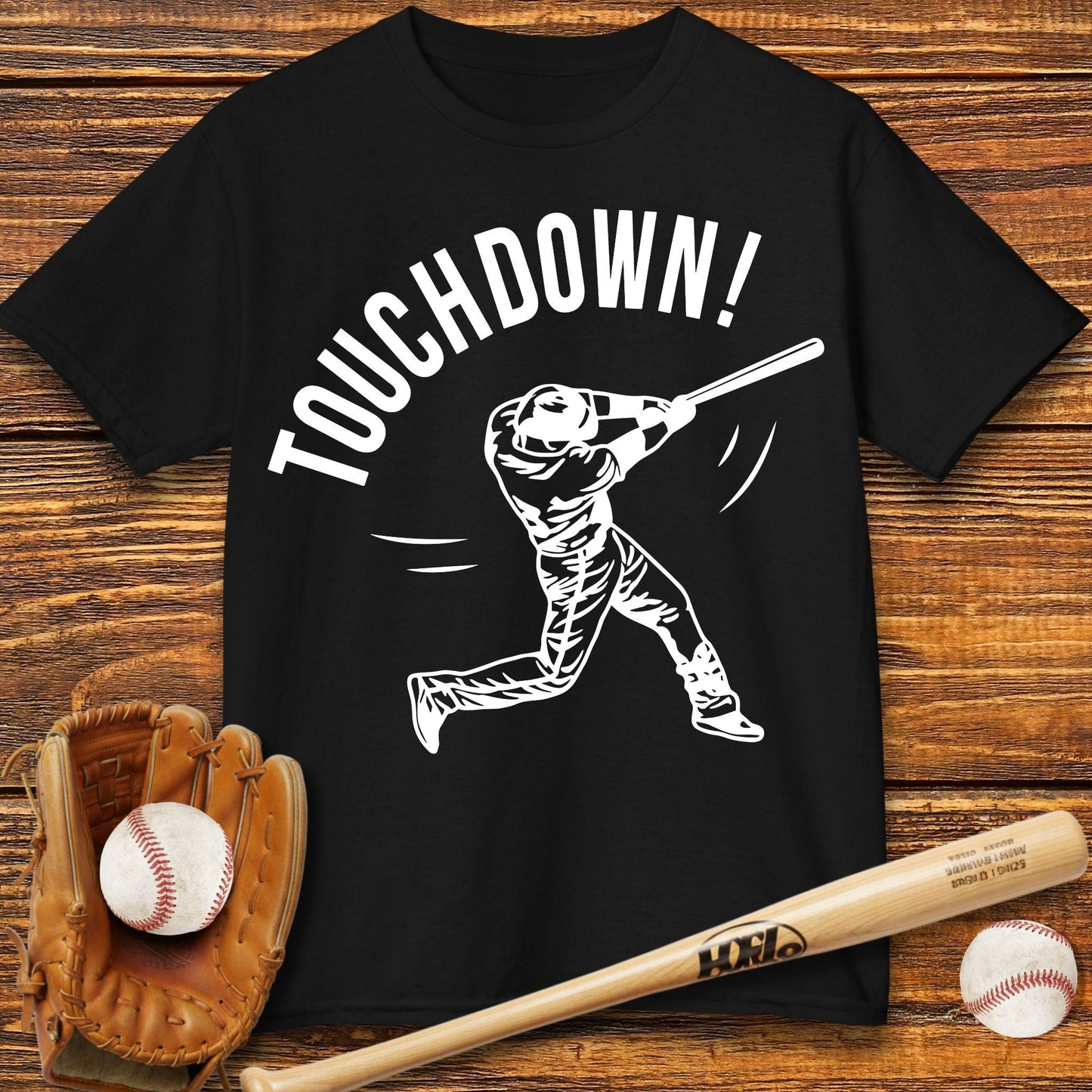 Touchdown Baseball Kids T-shirt - HomeRun PrintsKids clothes