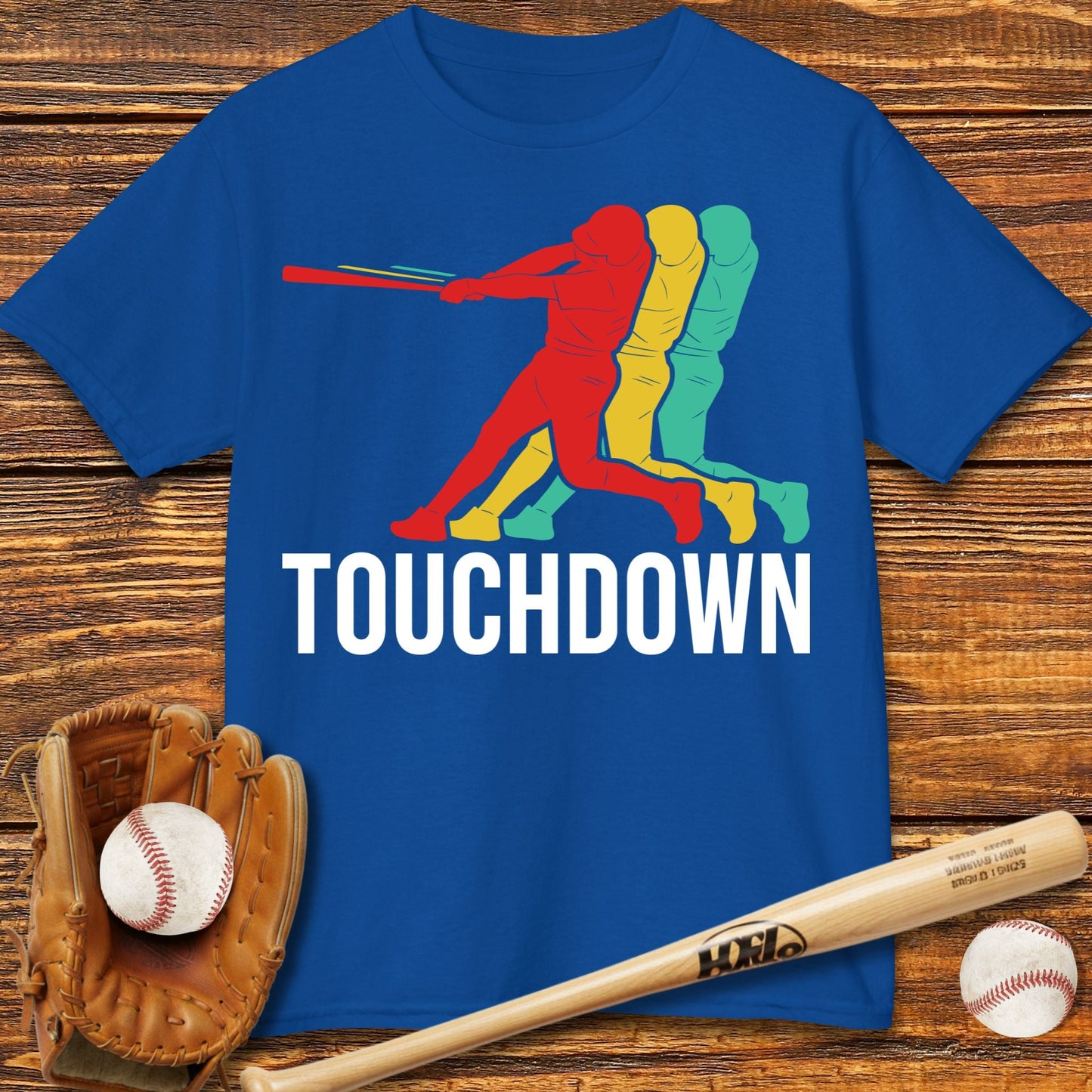 Touchdown Baseball Kids T-shirt - HomeRun PrintsKids clothes