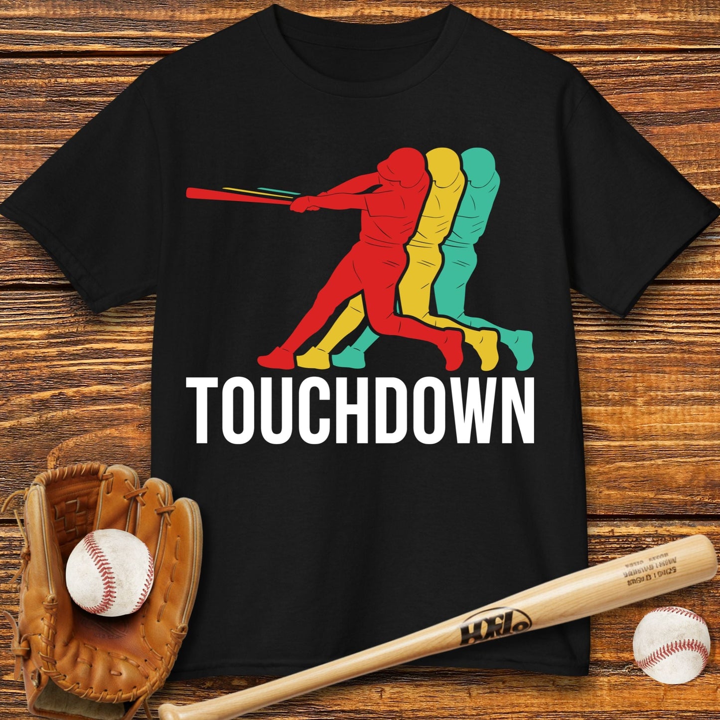 Touchdown Baseball Kids T-shirt - HomeRun PrintsKids clothes