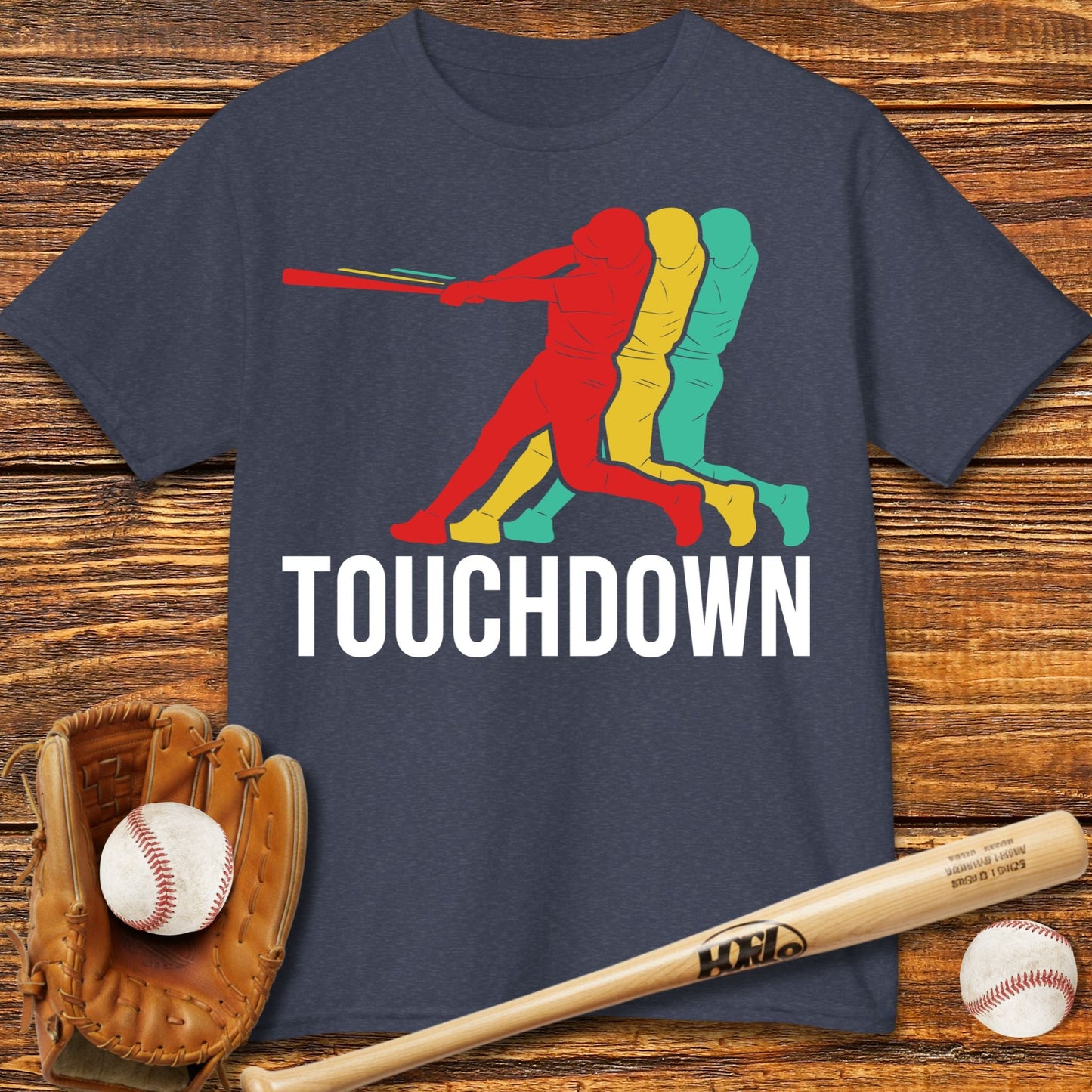 Touchdown Baseball Kids T-shirt - HomeRun PrintsKids clothes