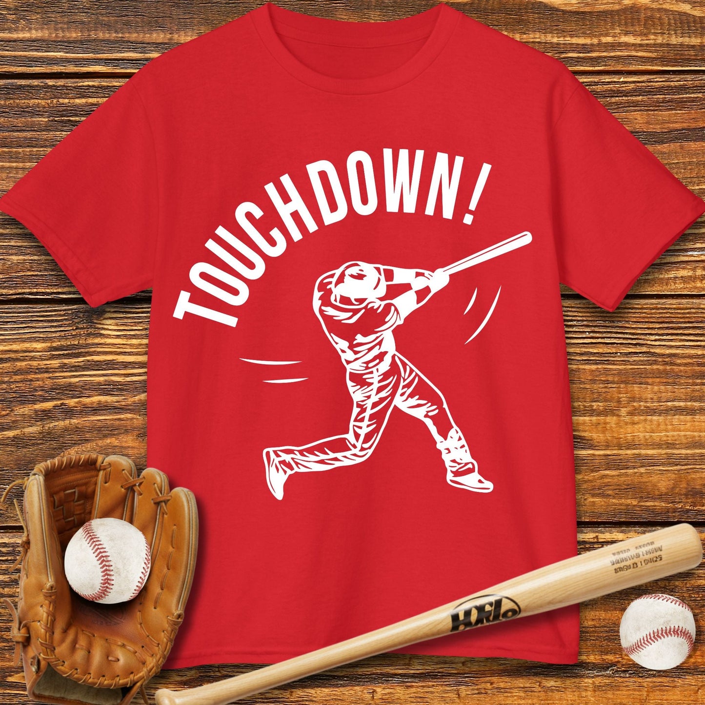 Touchdown Baseball Kids T-shirt - HomeRun PrintsKids clothes