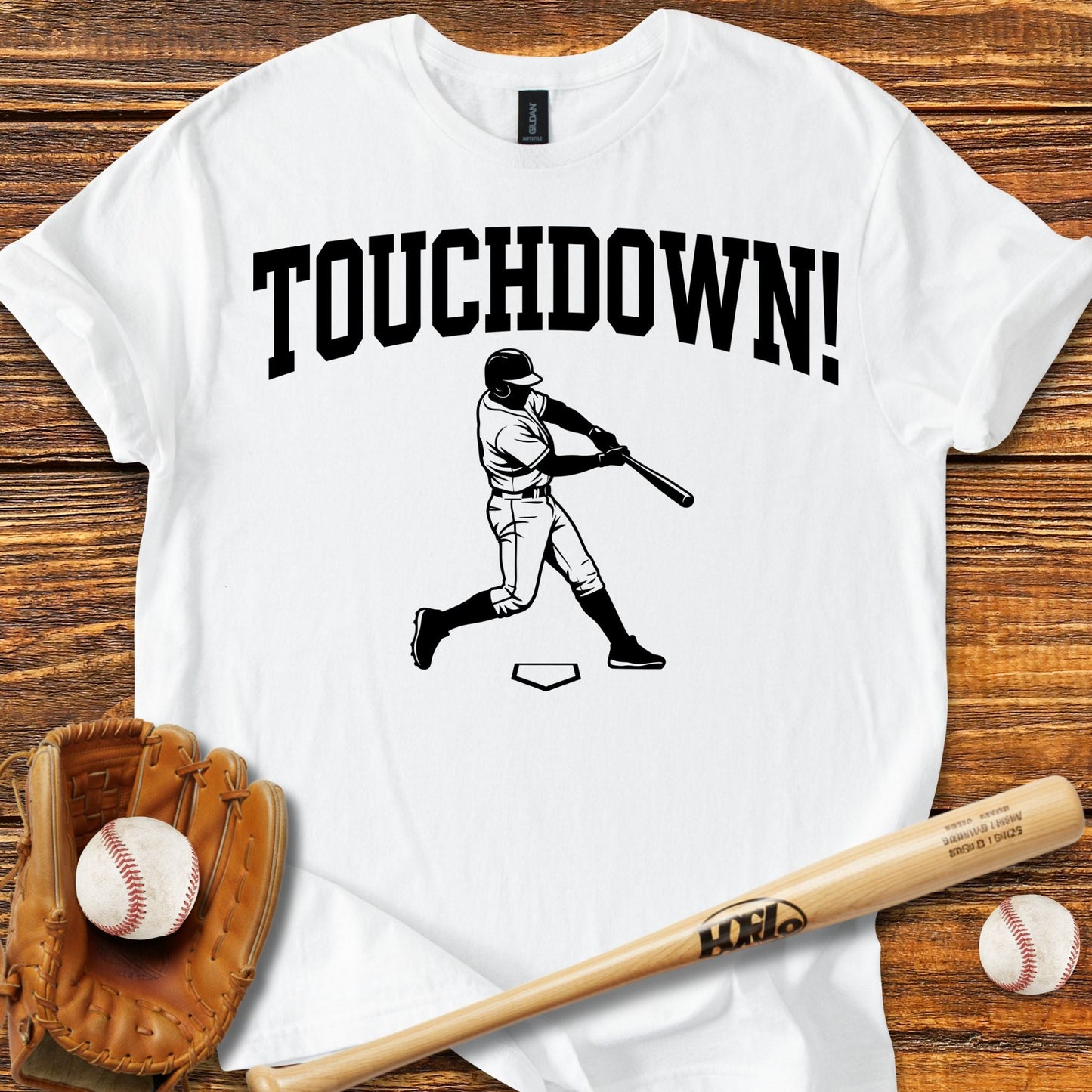 Touchdown Baseball T-shirt - HomeRun PrintsT-Shirt