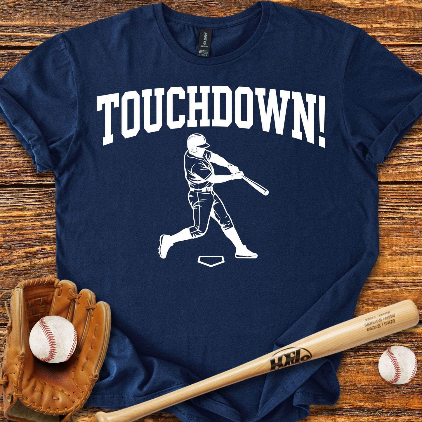 Touchdown Baseball T-shirt - HomeRun PrintsT-Shirt
