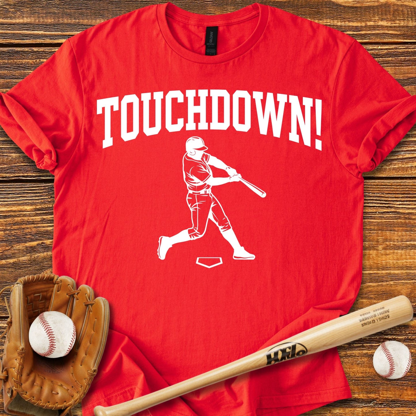 Touchdown Baseball T-shirt - HomeRun PrintsT-Shirt