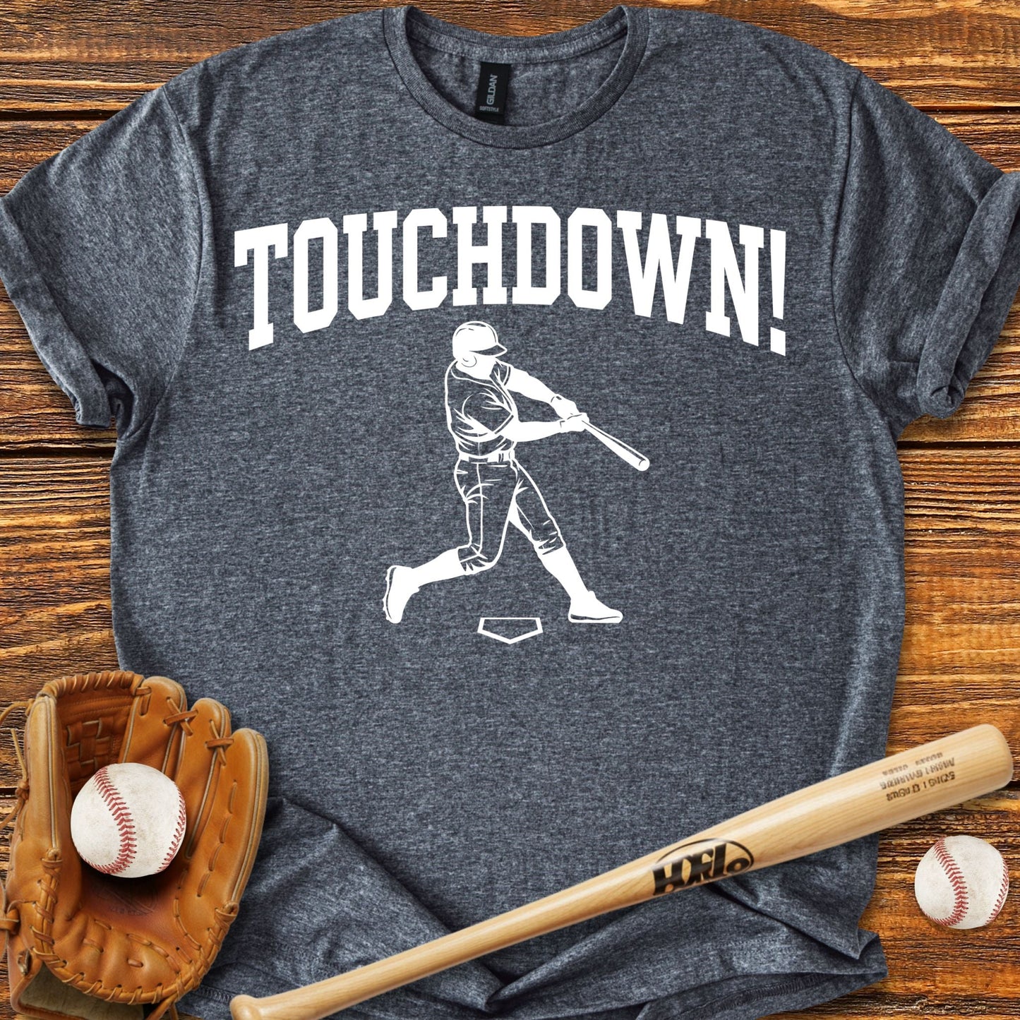 Touchdown Baseball T-shirt - HomeRun PrintsT-Shirt