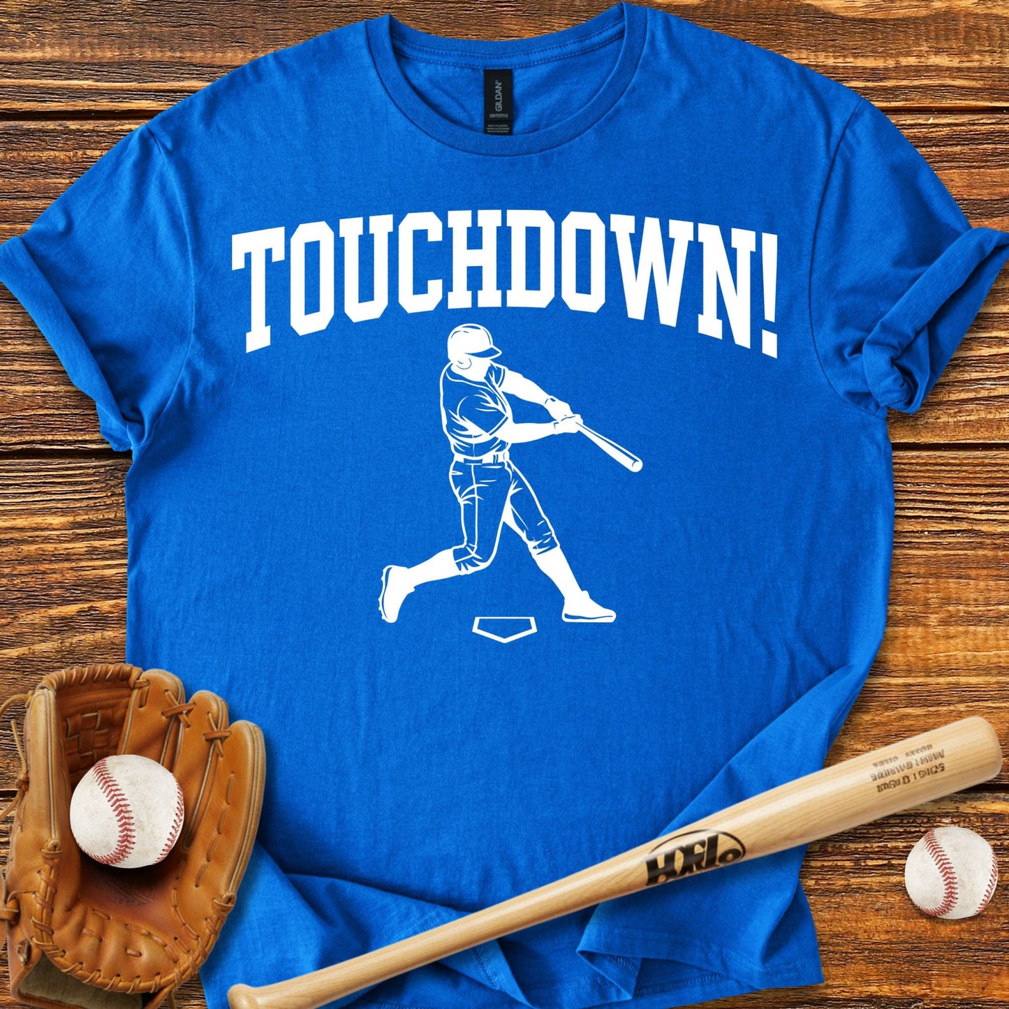 Touchdown Baseball T-shirt - HomeRun PrintsT-Shirt