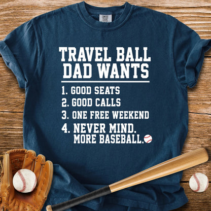 Travel Ball Dad - HomeRun PrintsComfort Colors