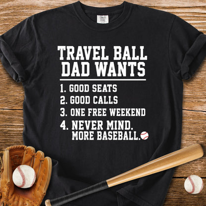 Travel Ball Dad - HomeRun PrintsComfort Colors