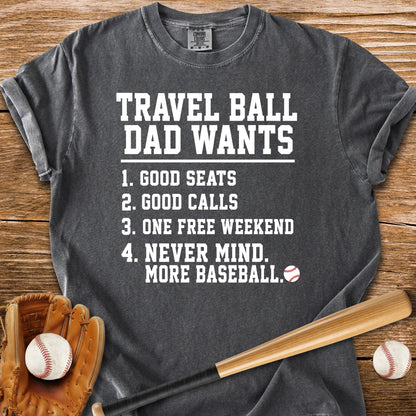 Travel Ball Dad - HomeRun PrintsComfort Colors