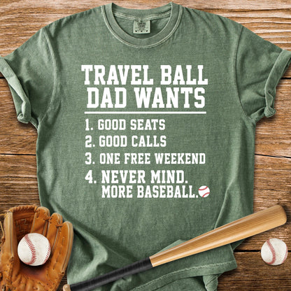 Travel Ball Dad - HomeRun PrintsComfort Colors