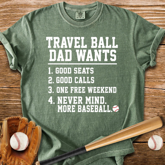 Travel Ball Dad - HomeRun PrintsComfort Colors